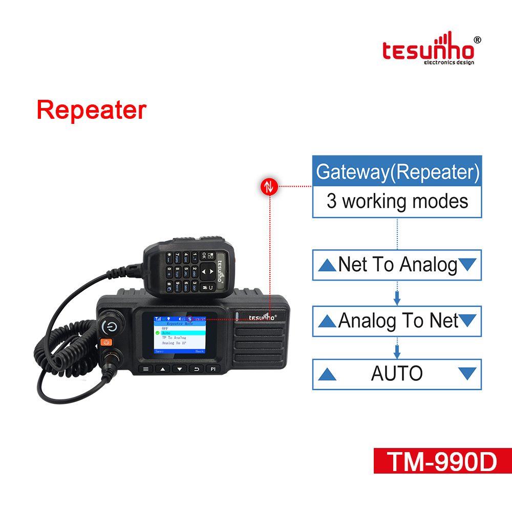 Dual Mode Mobile Radio Analog 4G For Car TM-990D