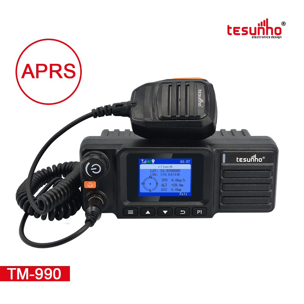 4G Network Wide LCD Truck Mounted Radio TM-990