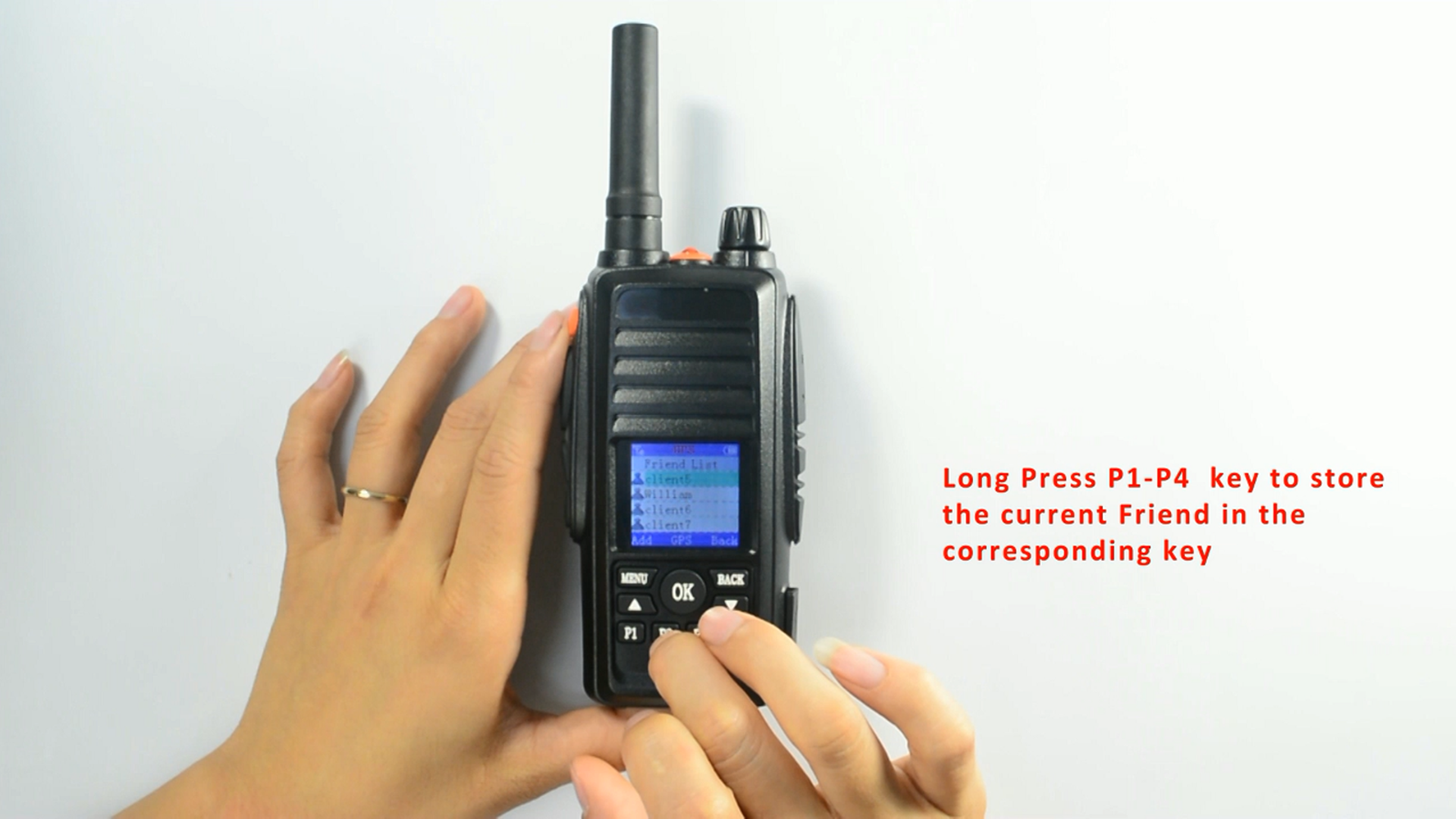 TH-388 P1-P4 Select Call Operation