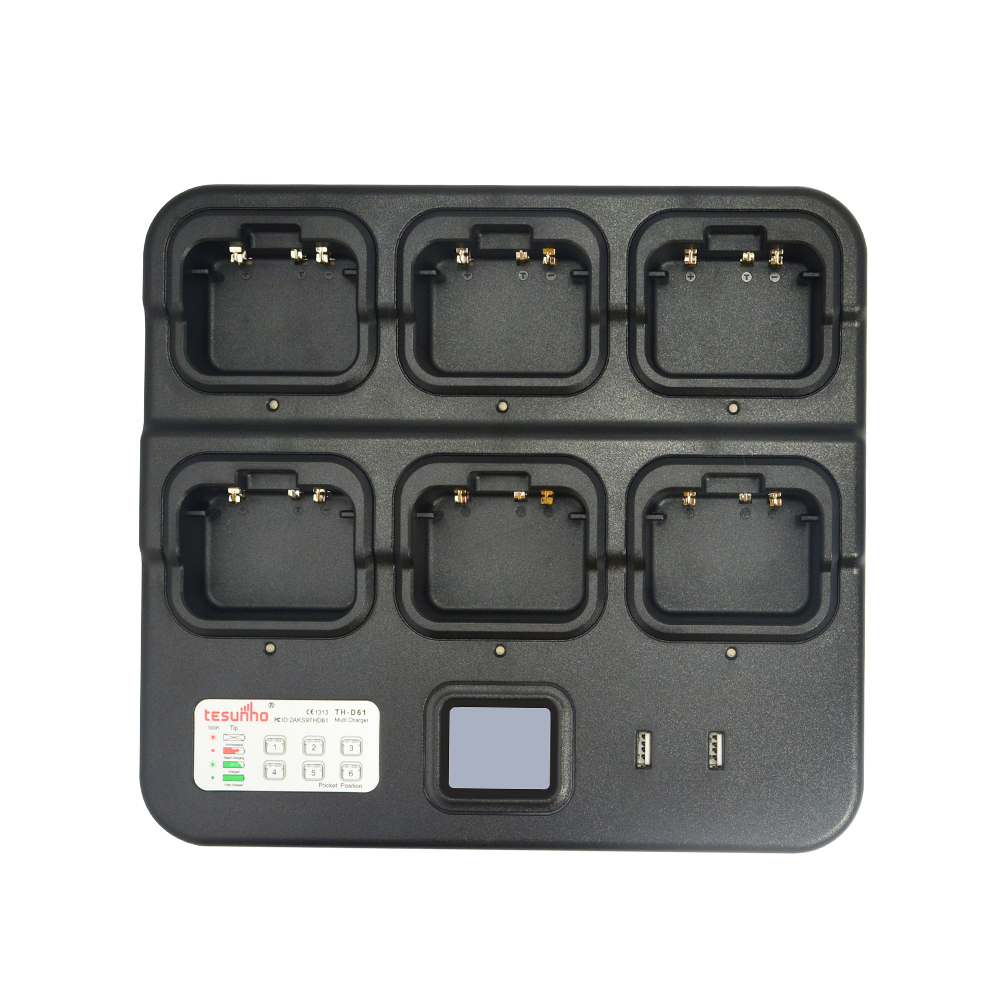 TH-D61 Hot Selling Six Way Charger For 2 Way Radio