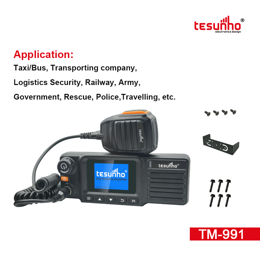 TM-991 Realptt Mobile Radio Vehicle Mounts 4G LTE
