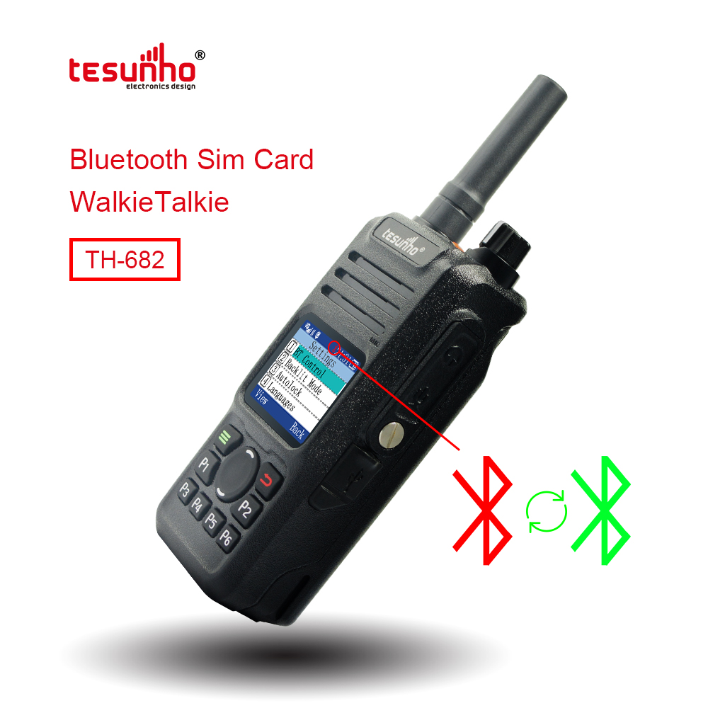  PTT Bluetooth 4G Lte SIM Card POC Radio TH-682