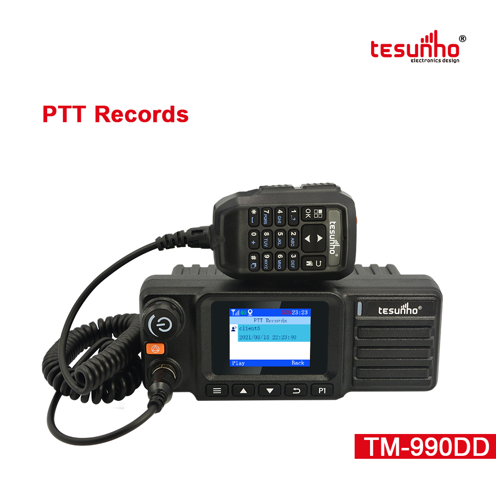 TM-990DD LTE PoC DMR Mobile Walkie Talkie Radio GPS