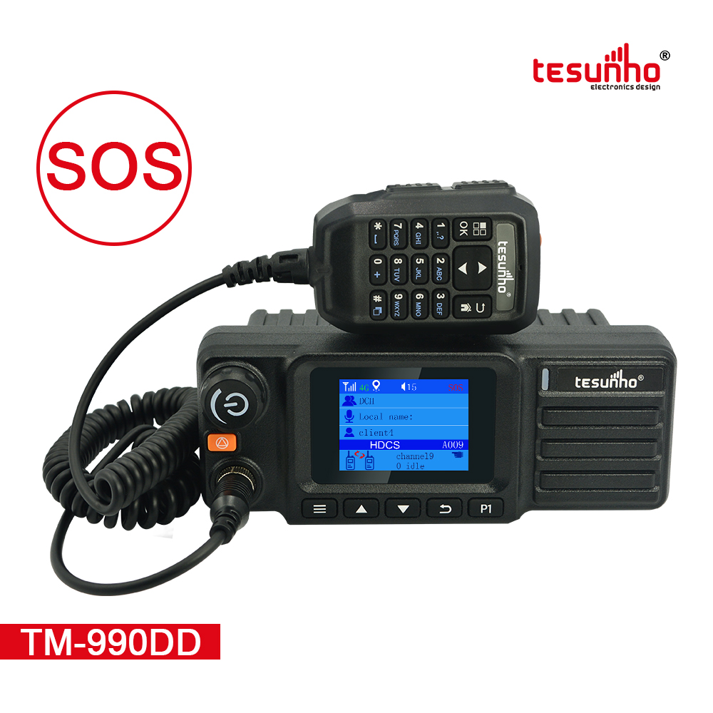 SOS Alerts Land Mobile Radio TM-990DD For Security