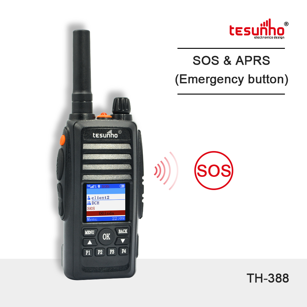 TH-388 Rugged LTE 2 Way Radios GPS For Fireman