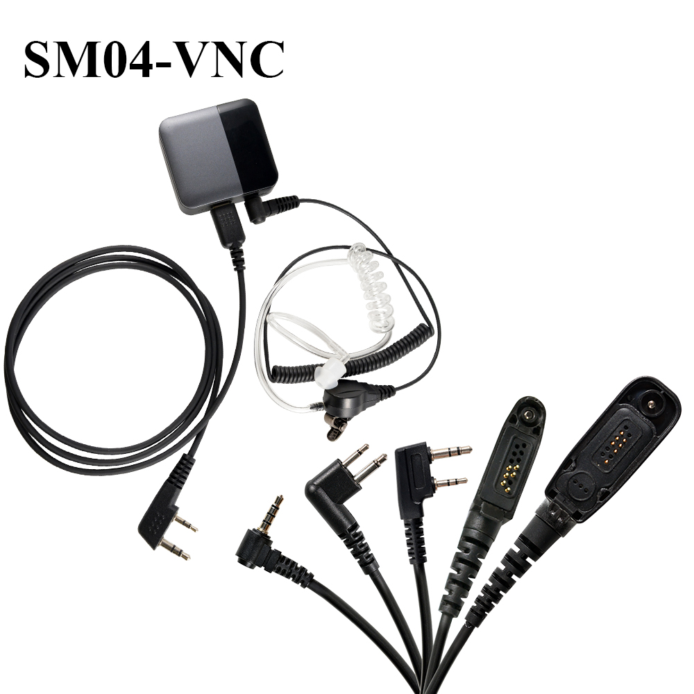 SM04-VNC In Ear Two Way Radio Earphone Noise Reduction