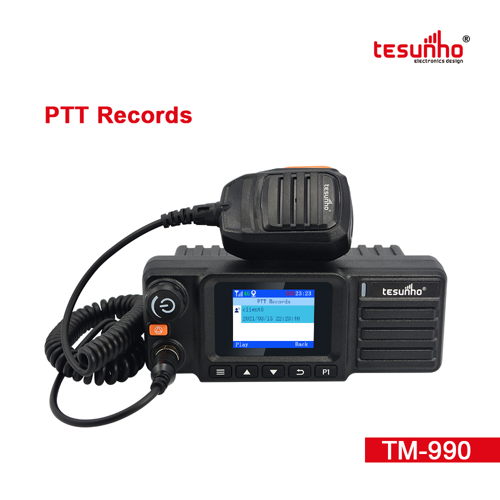BT LTE PoC PTT Mobile Radio For Vehicle TM-990